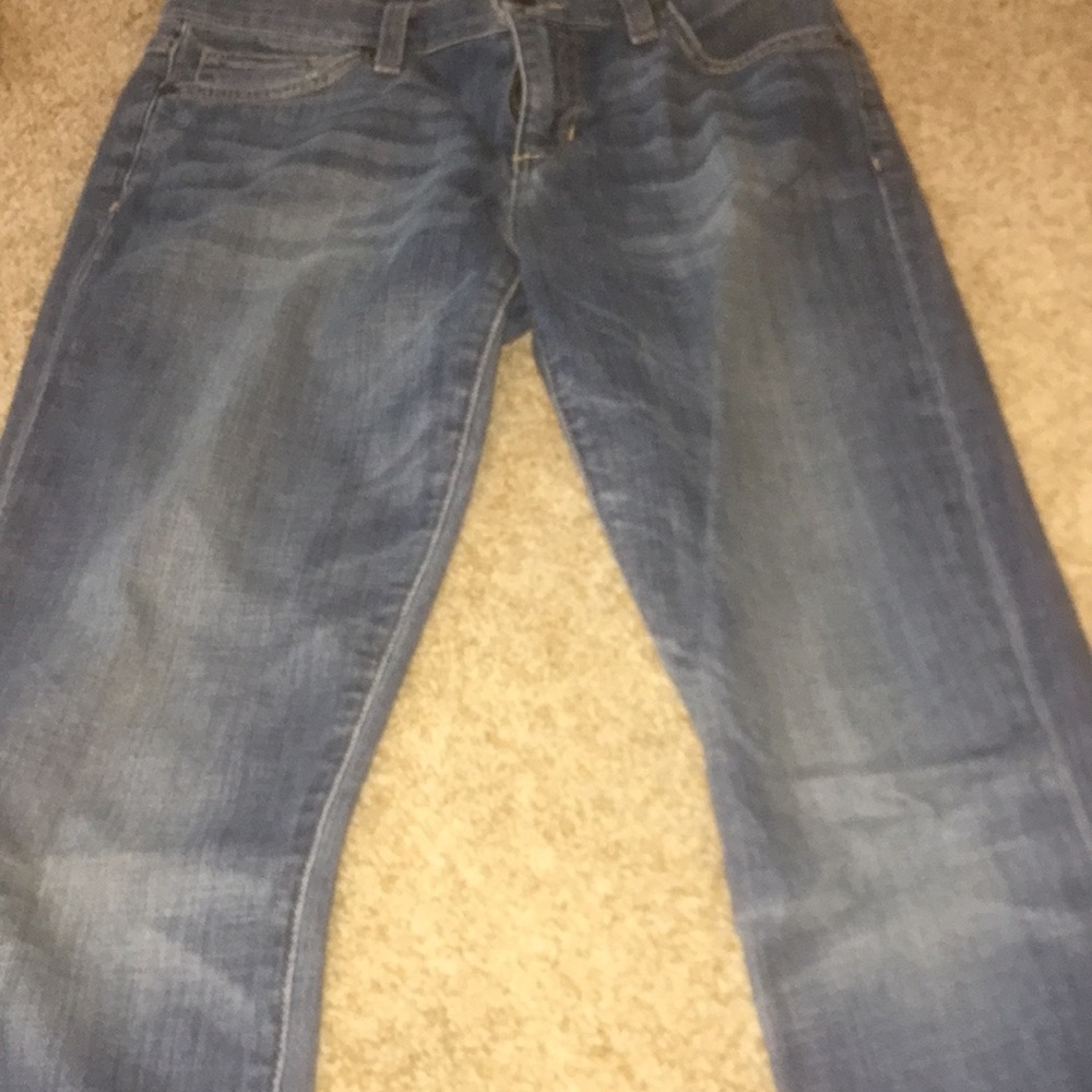 Rolled up jeans